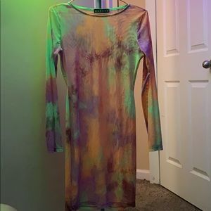 Tie Dye Mesh Dress - Or cover up.